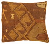 Vintage Turkish Turkish Kilim Pillow - Item #  1298 - 1-5 H x 1-2 W -  Circa 1930