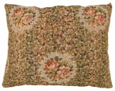 Antique European Jacquard Tapestry Pillow - Item #  1366 - 2-0 H x 1-8 W -  Circa 1910
