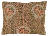 Antique European Jacquard Tapestry Pillow - Item #  1367 - 2-0 H x 1-8 W -  Circa 1910