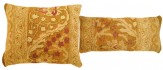 Antique Indian Indian Agra Rug Pillow - Item #  1476,1477 - 2-0 H x 1-0 W -  Circa 1910