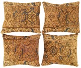 Antique Persian Persian Hamadan Rug Pillow - Item #  1479,1480,1481,1482 - 1-8 H x 1-4 W -  Circa 1910