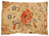 Antique English English Needlepoint Rug Pillow - Item #  1488 - 1-10 H x 1-6 W -  Circa 1900