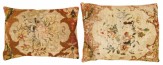 Antique English English Needlepoint Rug Pillow - Item #  1490,1491 - 1-10 H x 1-6 W -  Circa 1900