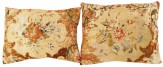 Antique English Needlepoint Pillow - Item #  1492,1493 - 1-10 H x 1-6 W -  Circa 1900