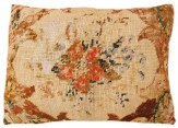 Antique English English Needlepoint Rug Pillow - Item #  1492 - 1-10 H x 1-6 W -  Circa 1900