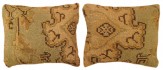 Antique Spanish Spanish Savonnerie Carpet Pillow - Item #  1504,1505 - 1-8 H x 0-10 W -  Circa 1920