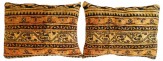 Antique Persian Persian Saraband Carpet Pillow - Item #  1510,1511 - 1-8 H x 1-3 W -  Circa 1910