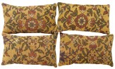 Antique Persian Persian Sultanabad Carpet Pillow - Item #  1515,1516,1517,1518 - 2-0 H x 1-3 W -  Circa 1910