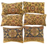 Antique Persian Persian Sultanabad Carpet Pillow - Item #  1515,1516,1517,1518,1519,1520 - 2-0 H x 1-3 W -  Circa 1910