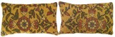 Antique Persian Persian Sultanabad Carpet Pillow - Item #  1516,1517 - 2-0 H x 1-3 W -  Circa 1910