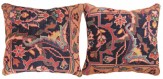 Antique Indian Indian Agra Carpet Pillow - Item #  1523,1524 - 1-6 H x 1-4 W -  Circa 1910