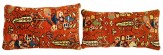 Antique Persian Malayer Pillow - Item #  1552,1553 - 1-9 H x 1-0 W -  Circa 1920
