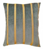 Vintage American Art Deco Green Velvet Pillow - Item #  1559 - 1-10 H x 1-7 W -  Circa 1950