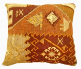 Vintage Turkish Turkish Kilim Rug Pillow - Item #  1566 - 1-6 H x 1-5 W -  Circa 1940