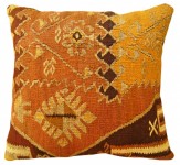 Vintage Turkish Turkish Kilim Rug Pillow - Item #  1570 - 1-7 H x 1-7 W -  Circa 1940