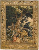 Period Antique Flemish Old Testament Tapestry - Item #  26217 - 9-5 H x 6-5 W -  Circa Early 18th Century