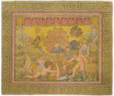 Period Antique French Rambouillet Tapestry - Item #  26580 - 5-7 H x 5-8 W -  Circa Late 19th Century