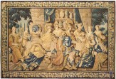 Period Antique Flemish Historical Tapestry - Item #  27418 - 9-7 H x 15-1 W -  Circa 17th Century