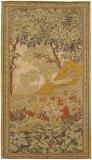 Period Antique French Loomed Landscape Tapestry - Item #  27480 - 6-7 H x 3-3 W -  Circa 1920