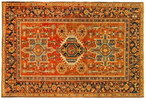 Antique Persian Heriz Karaja - Item #  28954 - 6-3 H x 4-8 W -  Circa 1920
