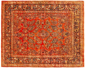Antique Persian Sarouk - Item #  29319 - 13-0 H x 12-0 W -  Circa 1920