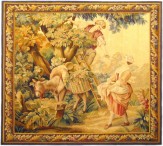 Period Antique French Tapestry - Item #  29706 - 6-3 H x 6-2 W -  Circa Late 19th Century