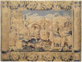 Period Antique Brussels Historical Tapestry - Item #  29733 - 12-0 H x 13-9 W -  Circa 17th Century