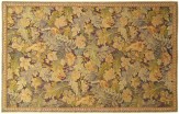 Period Antique English Large Leaf Verdure Tapestry - Item #  29993 - 8-6 H x 4-8 W -  Circa 1900