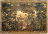 Period Antique French Rustic Tapestry - Item #  31625 - 7-10 H x 12-7 W -  Circa Late 17th Century