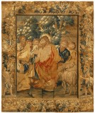 Antique Flemish Flemish Tapestry - Item #  32387 - 10-4 H x 8-4 W -  Circa 17th Century