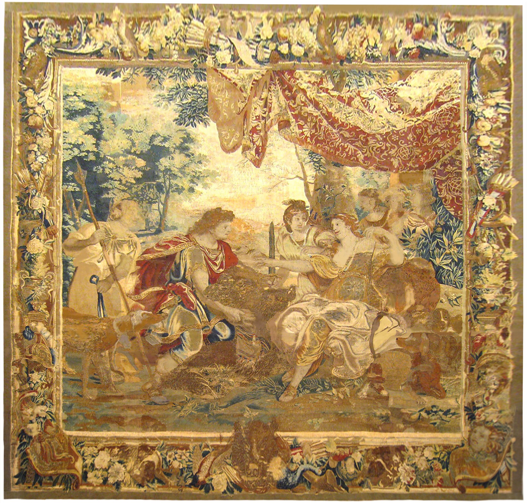 Large Gobelin Tapestry at 1stDibs