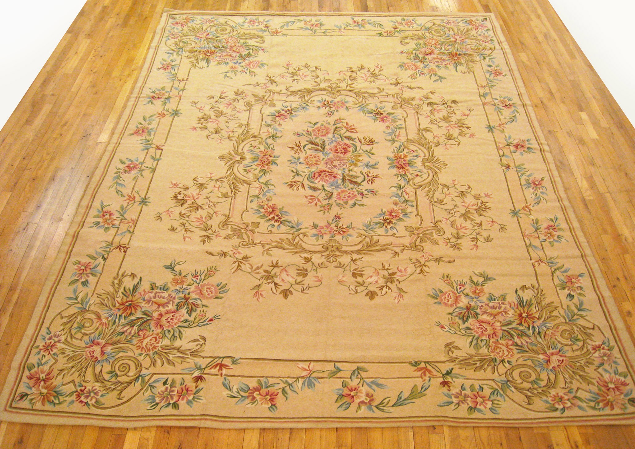 8 x 8 Vintage Indian Chain Stitch Rug 78164