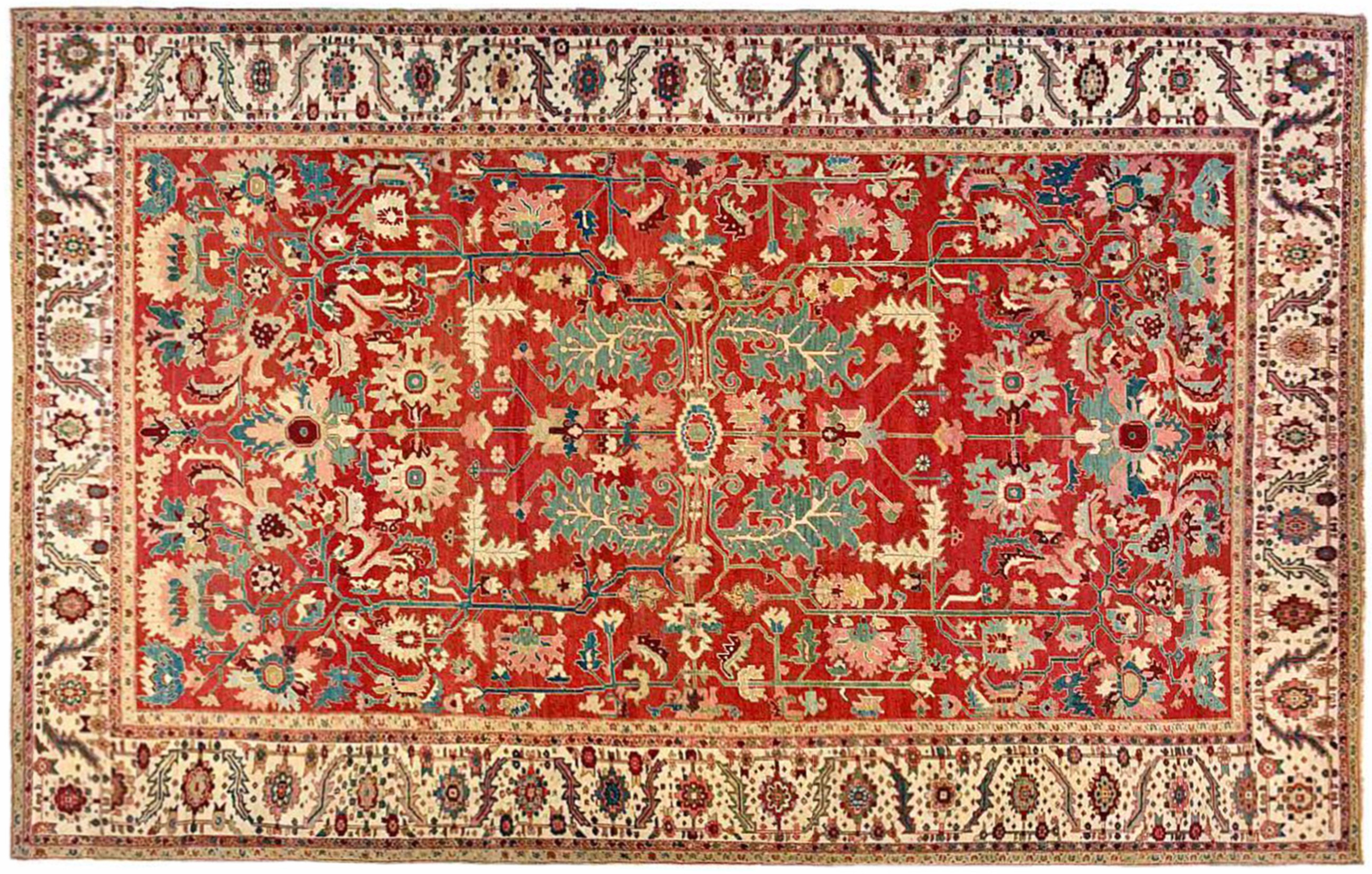 8x8.1 Indo-Persian Serapi Square Area Rug - Main Street Oriental Rugs