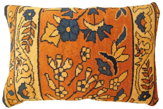 1468 Indian Agra Rug Pillow 1-8 x 1-2