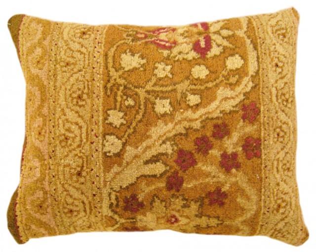 1476 Indian Agra Rug Pillow 1-10 x 1-6