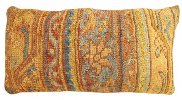 1478 Turkish Oushak Rug Pillow 2-0 x 1-3