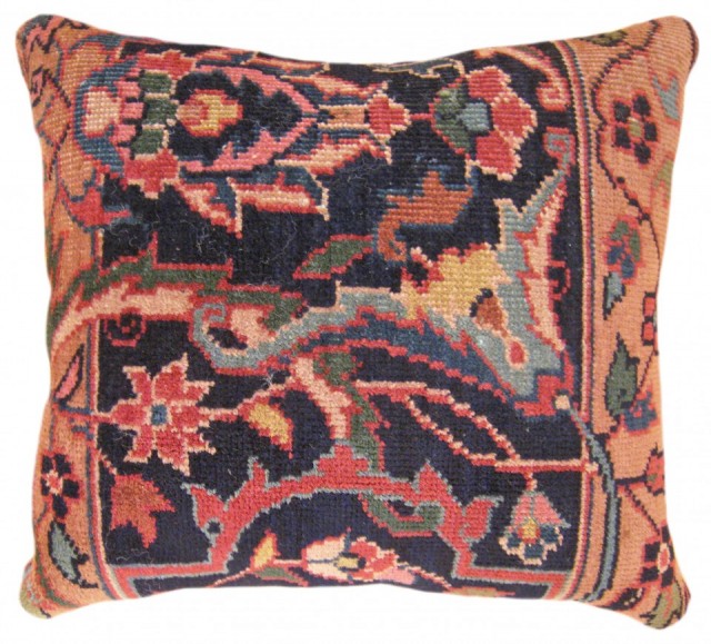 1523 Indian Agra Carpet Pillow 1-6 x 1-4