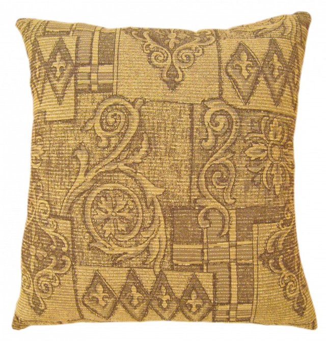 1531 Floro–Geometric Fabric Pillow 1-8 x 1-6