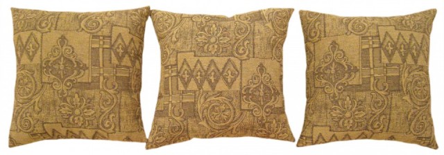 1534,1535,1536 Floro–Geometric Fabric Pillow 1-8 x 1-6