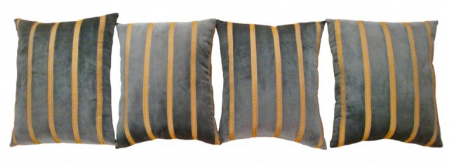 1557,1558,1559,1560 Art Deco Green Velvet Pillow 1-10 x 1-7