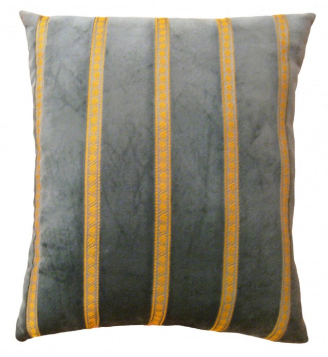 1560 Art Deco Green Velvet Pillow 1-10 x 1-7