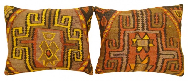 1561,1562 Turkish Kilim Rug Pillow 1-7 x 1-7