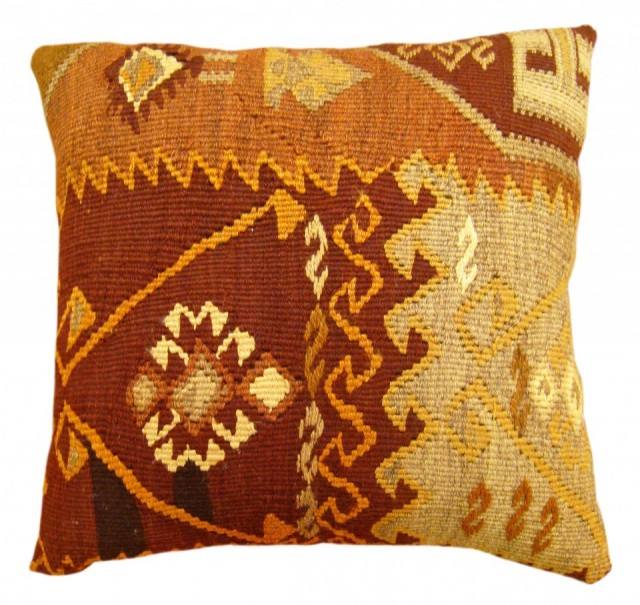 1565 Turkish Kilim Rug Pillow 1-5 x 1-5