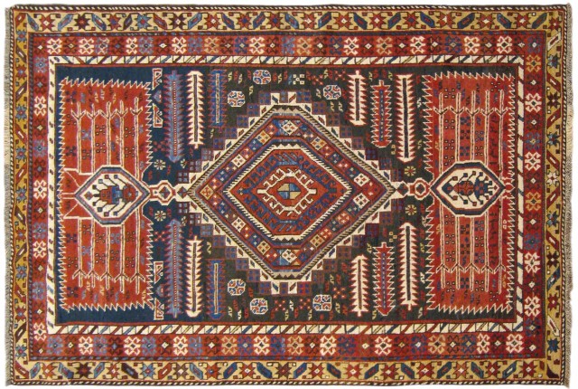 Caucasian 5' 4 x 3' 8 Antique Caucasian Shirvan at Persian Gallery New  York - Antique Decorative Carpets & Period Tapestries