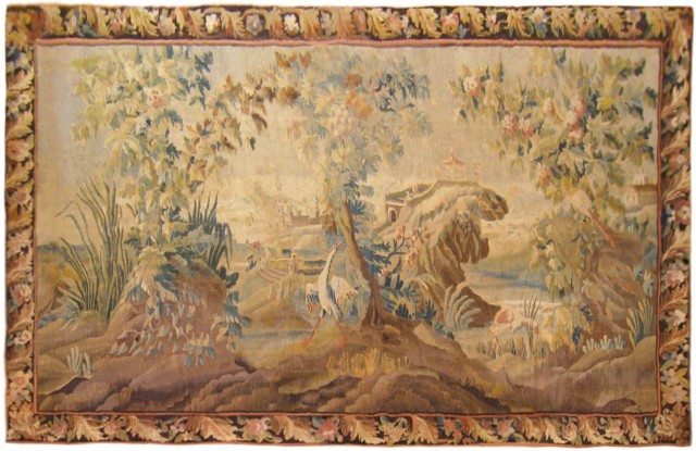 29072 Chinoiserie Landscape Tapestry 8-5 x 14-3