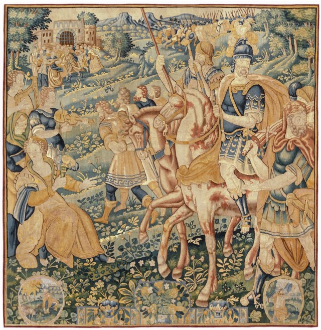 35214 Flemish Historical Tapestry 8-2 x 7-7