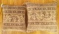 1497,1498 Indian Agra Carpet Pillow 1-2 x 1-0