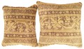 1497,1498 Indian Agra Carpet Pillow 1-2 x 1-0