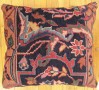 1521 Indian Agra Carpet Pillow 1-6 x 1-4