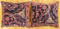 1523,1524 Indian Agra Carpet Pillow 1-6 x 1-4